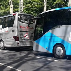 1. Busdemonstration in Berlin am 27.5.20 Auf insgesamt 3 Routen wurden für eine Sternfahrt bis Berlin Mitte nur 300 Busse genehmigt.