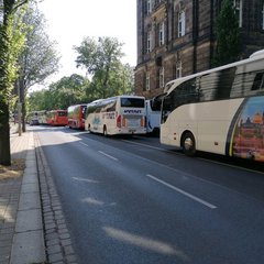 4. Tourismusdemonstration in Dresden am 27.5.20 Demonstration auf den Straßen im Regierungsviertel in Dresden.